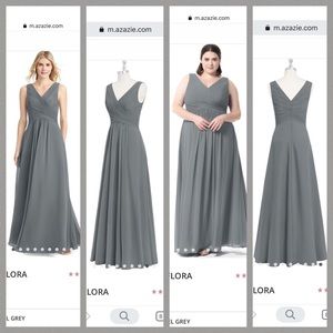 COPY - Azazie Bridesmaid Dress - Steel Gray